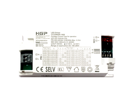 KGP DIP 53W 650-1400mA .2,5-44V - блок питания