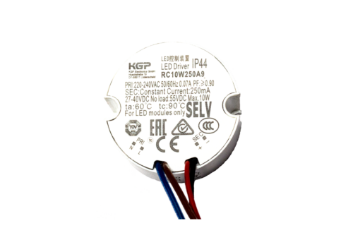 KGP RC 10W 250mA 27-40V IP44  D42 H22mm круглый блок питания