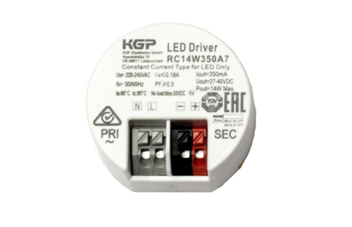 KGP RC 14W 350mA 27-40V IP20  D41 H22mm круглый блок питания