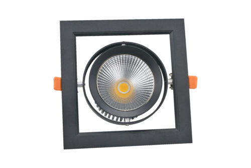 КОРПУС RS-2108C-1 max. 35W 185x185mm 60гр. карданный белый светильник без блока и диода